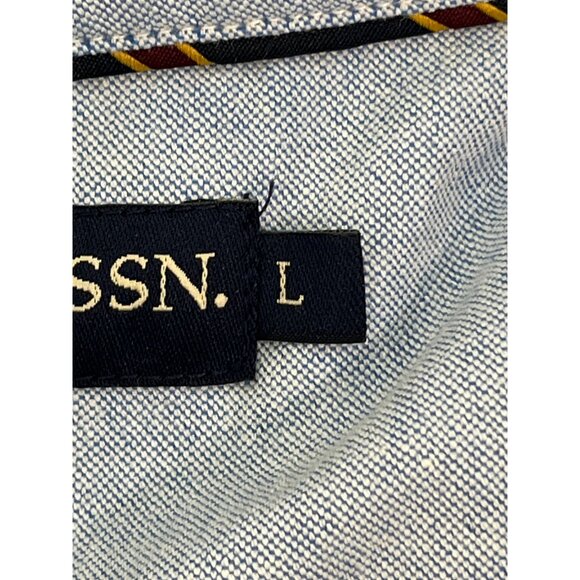 US Polo Assn Mens Button-Down Shirt Size Large Blue Stretch - Picture 7 of 9